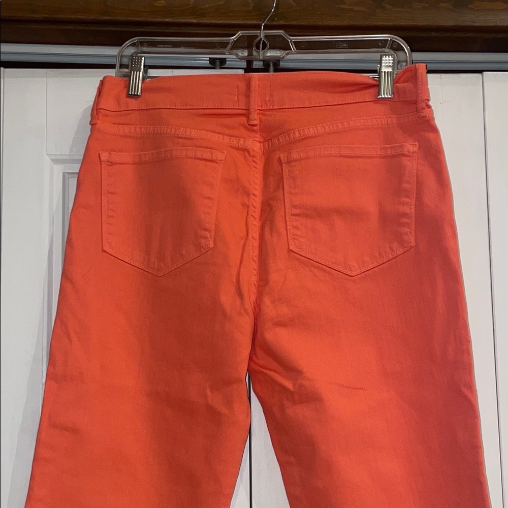 NYDJ Bright Coral Cropped Pants - Picture 9 of 9
